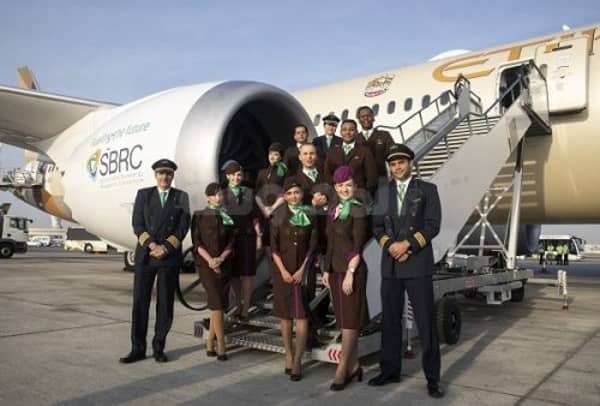 Etihad Airways Cabin Crew Prepare For Earth Day Flight