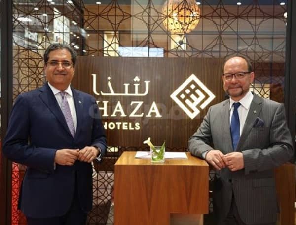 Mr. Simon Coombs, President And Ceo Of Shaza Hotels And Mr. Sanjiv Malhotra, Executive Vice President For Shaza Hotels