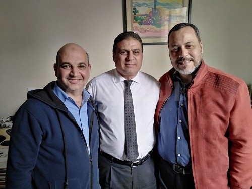 إيهاب أحمد وعماد حمدى و عصام عبد المنعم ثلاثة من الفرسان الأربعة الذين يقودون الثورة الإدارية بنقابة الصحفيين