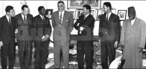 عبد الناصر وعدد من الزعماء الأفارقة