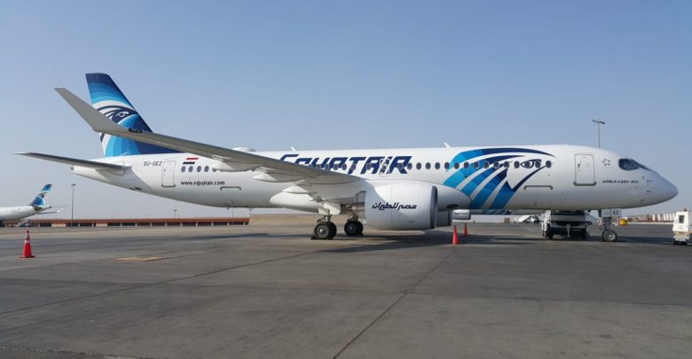 مصر للطيران تتسلم الطائرة العاشرة من طراز الايرباص A220-300