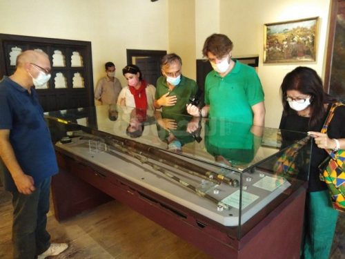 وفد فرنسى متخصص فى الآثار الشرقية يزور متحف رشيد القومى بالبحيرة