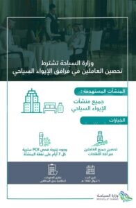 وزارة السياحة السعودية تلزم الفنادق بتطعيم العاملين بدءا من 1 شوال القادم