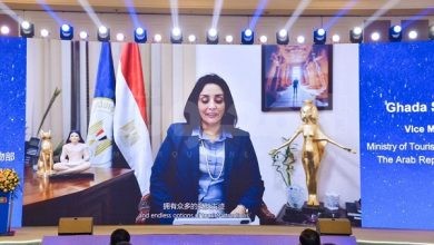 شلبى تدعو السائحين الصينيين لزيارة مصر والاستمتاع بكافة مقوماتها السياحية