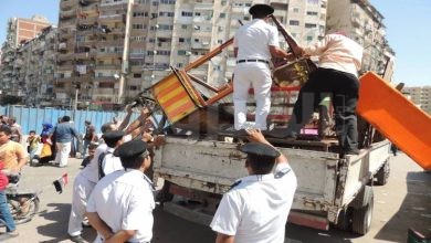 صورة أرشيفية لإزالة إشغال طريق