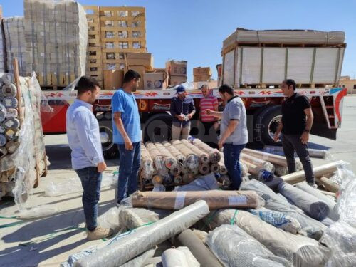 جمارك ميناء العوجة البري تضبط محاولة تهريب عدد الرولات البلاستيكية والتروس المعدنية وقطع غيار ماكينات الخياطة