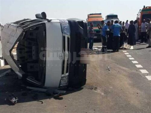 صورة أرشيفية إنقلاب ميكروباص