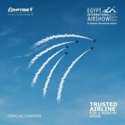 مصر للطيران الناقل الرسمي لمعرض مصر الدولي للطيران والفضاء Egypt International Airshow 1