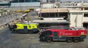 الإستعدادات لتجربة طوارئ بمطار القاهرة الدولى 13