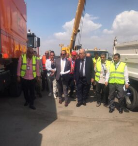 الإستعدادات لتجربة طوارئ بمطار القاهرة الدولى