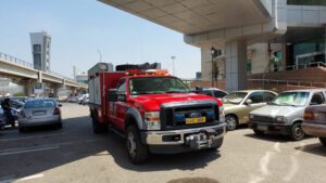 الإستعدادات لتجربة طوارئ بمطار القاهرة الدولى 6