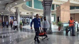 الإستعدادات لتجربة طوارئ بمطار القاهرة الدولى 7