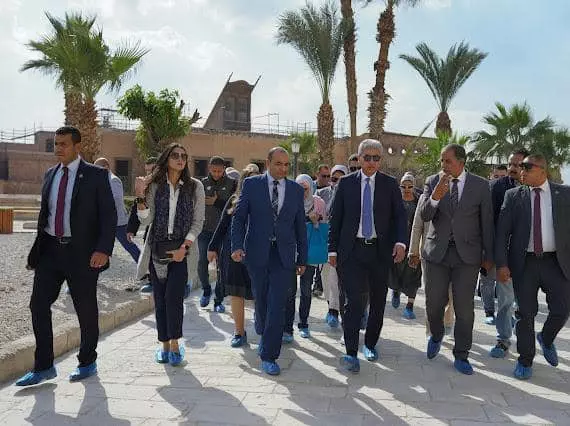 شريف فتحى يوجه بسرعة الانتهاء من أعمال الترميم والصيانة الخاصة بالمباني الأثرية بقلعة صلاح الدين الأيوبي  تمهيداً لفتحها وتضمينها في مسار الزيارة