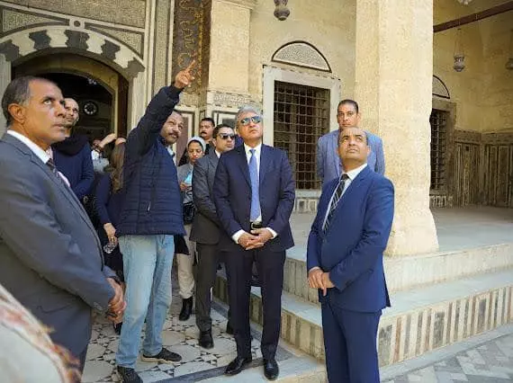 شريف فتحى يوجه بسرعة الانتهاء من أعمال الترميم والصيانة الخاصة بالمباني الأثرية بقلعة صلاح الدين الأيوبي  تمهيداً لفتحها وتضمينها في مسار الزيارة