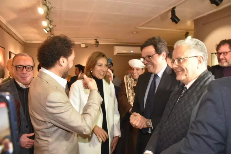 وزير الثقافة يفتتح معرض ربع تون للفنان والموسيقار عازف العود نصير شمة 2