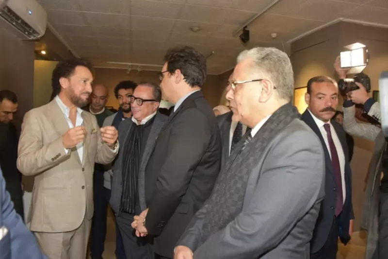 وزير الثقافة يفتتح معرض ربع تون للفنان والموسيقار عازف العود نصير شمة 3