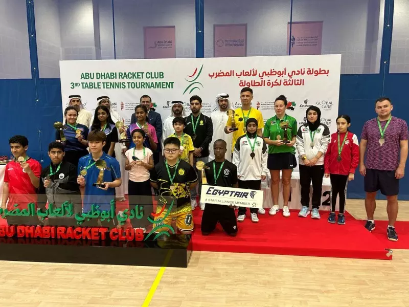 مصر للطيران الناقل الرسمي لبطولة نادي أبوظبي لألعاب المضرب تُكرّم الفائزين في البطولة 3