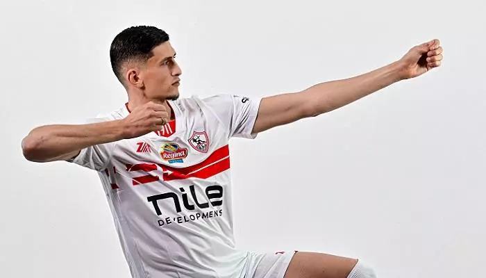 اللاعب المغربي صلاح الدين مصدق بزى نادى الزمالك